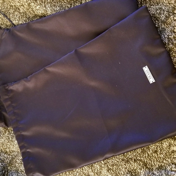 Two Navy blue satin Prada pouches, dust bags, cinch bags. 14x8.5 - Picture 1 of 3